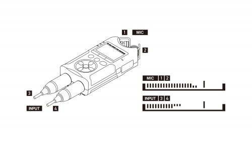 Tascam DR-40X портативный стерео рекордер с встроенными микрофонами фото 6