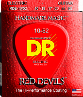 DR RDE-10/52 RED DEVILS струны для электрогитары красные 10 52