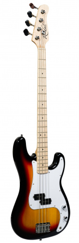 ROCKDALE SPB-204M-SB бас-гитара типа пресижн, цвет санбёрст, гриф - клён, накладка грифа - клён, звукосниматель - Precision, хромированная фурнитура фото 3