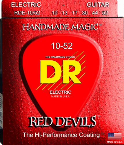 DR RDE-10/52 RED DEVILS струны для электрогитары красные 10 52