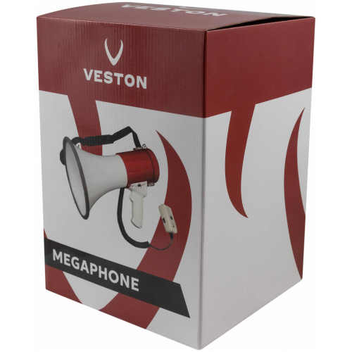VESTON VMEG-25 REC Мегафон рупорный ручной, 25 Вт, до 600м, функция записи, 8x1.5V SIZE C фото 7