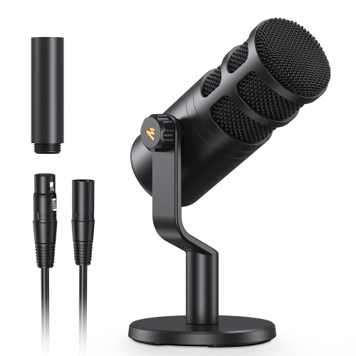 Maono PD100, динамический XLR микрофон, металлический корпус, сопротивление 600 Ом, в комплекте подс