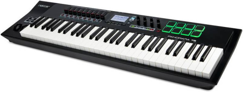Nektar Panorama T6 USB MIDI DAW контроллер, 61 клавиша, 8 пэдов с датчиком силы нажатия фото 3