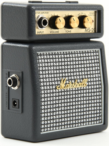 MARSHALL MS-2С MICRO AMP (CLASSIC) усилитель гитарный транзисторный, микрокомбо, 1 Вт, питание от батарей и адаптера (приобретается отдельно), черный 