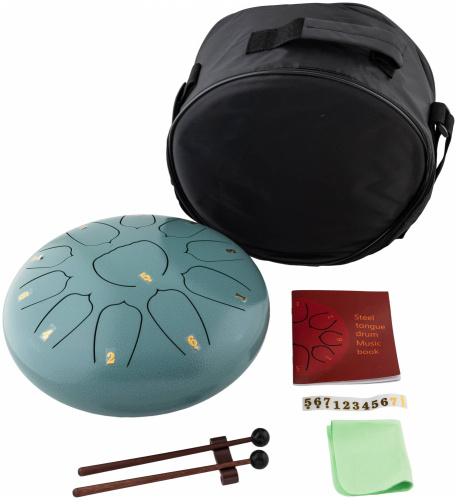 BEE DF1107 GREEN Барабан язычковый Глюкофон