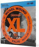 D'Addario EXL110 струны для электрогитары, Regular Light, никель, 10-46