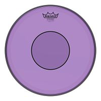 Remo P7-0314-CT-PU 14"Powerstroke 77 пластик для барабана прозрачный, двойной, фиолетовый