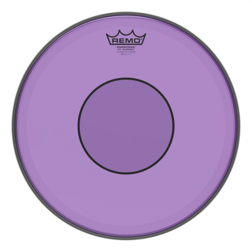 Remo P7-0314-CT-PU 14"Powerstroke 77 пластик для барабана прозрачный, двойной, фиолетовый