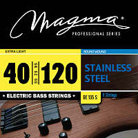 Magma Strings BE135S Струны для 5-струнной бас-гитары Low B 40-120, Серия: Stainless Steel, Калибр: 40-55-75-95-120, Обмотка: круглая, нержавеющая ста
