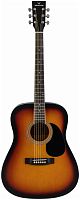 VESTON D-40 SP/SBS акустическая гитара, дредноут, ель/липа, цвет санберст, глянец