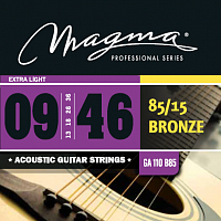 Magma Strings GA110B85 Струны для акустической гитары Серия: Bronze 85-15 Калибр: 9-13-18-26-36-