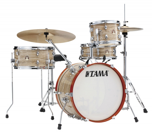 TAMA LJK48H4-CMW CLUB JAM ударная установка из 4 барабанов со стойками, мерсава/тополь, цвет кремовый фото 3
