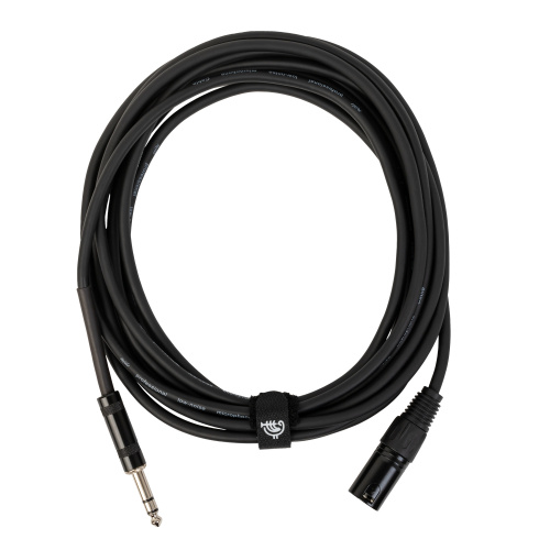 ROCKDALE XJ001-5M готовый микрофонный кабель, разъемы XLR male X stereo jack male, длина 5 м, черный фото 3