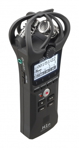 Zoom H1n портативный стереофонический рекордер со встроенными XY микрофонами 90°, цвет черный фото 4