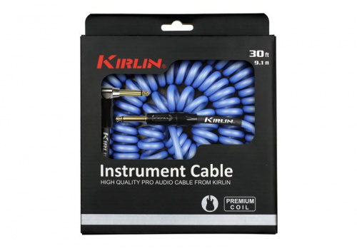 Kirlin IPK-222BFGL 9.1M BLE кабель инструментальный витой Разъемы: 1/4" прямой моноджек 1/4" уг фото 2