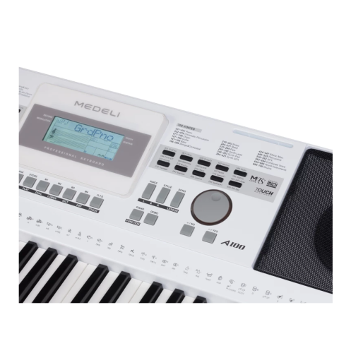 Medeli A100 WH синтезатор, 61 клавиша, 64 полифония, 508 тембров, 180 стилей, вес 6 кг фото 4