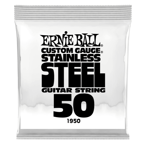 Ernie Ball 1950 струна одиночная для электрогитары Серия Stainless Steel Калибр: 50 Сердцевина:
