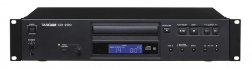 Tascam CD-200 CD плеер Wav/MP3, RCA/SPDIF, CD-Text, Anti-shock, pitch 12,5%, 2U, пульт ДУ фото 2