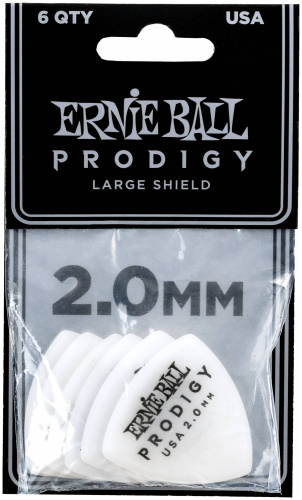Ernie Ball 9338 Компл.медиаторов. Prodigy/2mm/Белые/6шт/цена за комплект фото 2