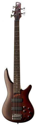 IBANEZ SR505 BM бас-гитара 5-cтрунная, цвет Brown Mahogany, корпус махагон, гриф на болтах, 5 сл ятоба/бубинга, накладка палисандр, 24 лада, мензура 3 фото 5