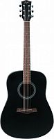 FLIGHT D-175 BK акустическая гитара, верхн. дека-ель, корпус-сапеле, цвет черный