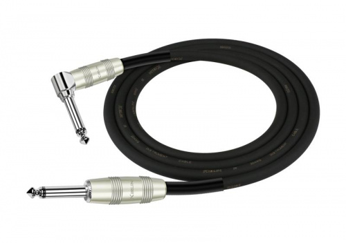 Kirlin IP-202PR 3M BK кабель инструментальный Разъемы: 1/4" прямой моноджек 1/4" угловой монодж фото 4