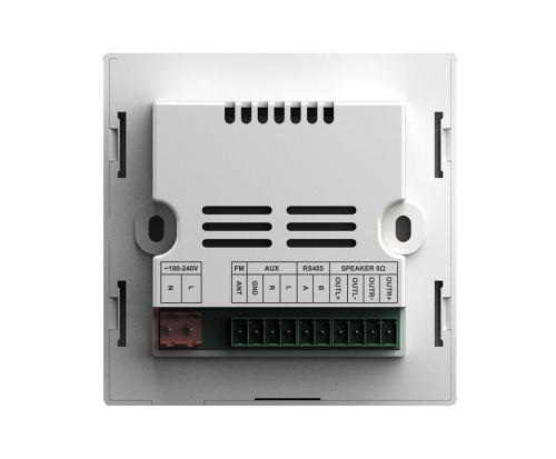 DSPPA DM-837W Встраиваемый музыкальный проигрыватель, 2х10Вт/ 8Ом, FM, MP3, Bluetooth, цвет белый фото 2