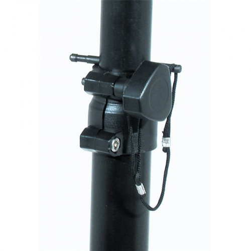 QUIK LOK S173 алюминиевая стойка для акустических систем, с трубой диаметром 38 и 35 мм, высота 1090-2050 мм, цвет чёрный фото 4