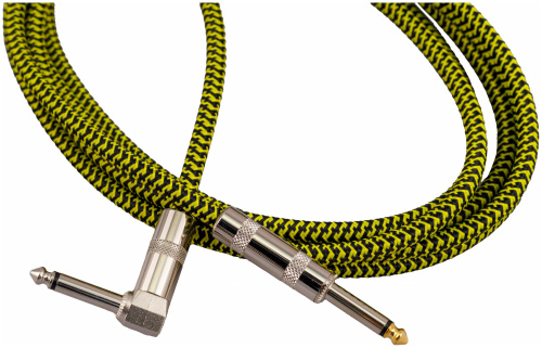 Stands&Cables GC-110-3 Инструментальный кабель в тканевой оплетке 3 м. Разъемы: Jack моно Jack м фото 2