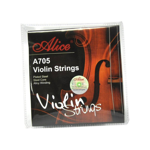 Alice A705 3/4 струны для скрипки 3/4, сталь, обмотка никелевый сплав (Ni-Fe)