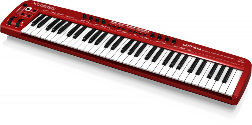 Behringer UMX610 студия в коробке: USB/MIDI-клавиатура (61 динамическая клавиша, 8 программируемых регуляторов, 10 назначаемых кнопок, колёса модуляци фото 3