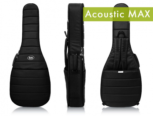 Bag&Music Acoustic PRO MAX BM1032 чехол для акустической гитары (6 и 12 струн), цвет чёрный