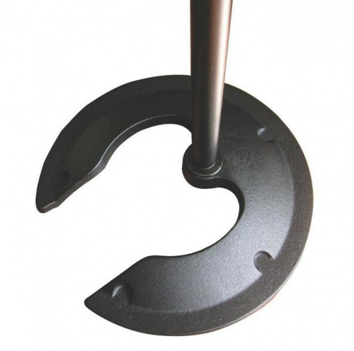 OnStage MS7325 микрофонная стойка, прямая, круглое основание с вырезом регулируемая высота,черная фото 3
