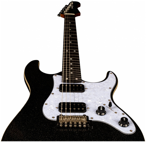 JET JS-500 BLS электрогитара, Stratocaster, корпус липа, 24 лада, HH, 1V1T, tremolo, цвет BLS фото 6