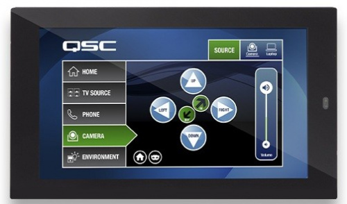 QSC TSC-55W-G2-BK Q-SYS 5.5" PoE Сенсорный контроллер для настенной установки