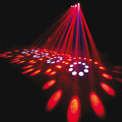 American DJ Quad Gem LED светодиодный прибор с четырьмя линзами, создающими эффект лунного цветка, фото 3