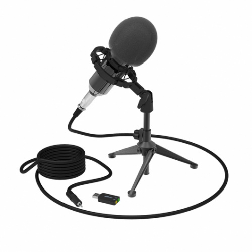 RITMIX RDM-160 Black Проводной микрофон Тип микрофона: конденсаторный Направленность: всенаправленный