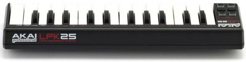 AKAI PRO LPK25 портативный USB/MIDI-контроллер, 25 чувствительных мини-клавиш, арпеджиатор, кнопка сустейна, питание по USB фото 8