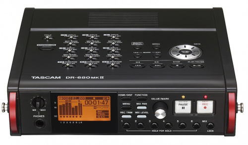 Tascam DR-680MK2 + CS-DR680 комплект: аудио рекордер с сумкой-кейсом фото 2