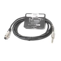 Invotone ACM1003BK Микрофонный кабель mono jack 6,3 — XLR3F, длина 3 м (черный)