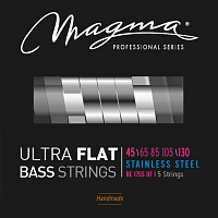 Magma Strings BE175SUF Струны с плоской обмоткой для 5-струнной бас-гитары Low B 45-130, Серия: Ultra Flat, Обмотка: плоская, нержавеющая сталь, Натяж