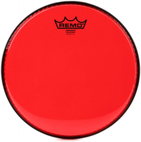 REMO BE-0310-CT-RD Emperor Colortone Red Drumhead 10 цветной двухслойный прозрачный пластик кра