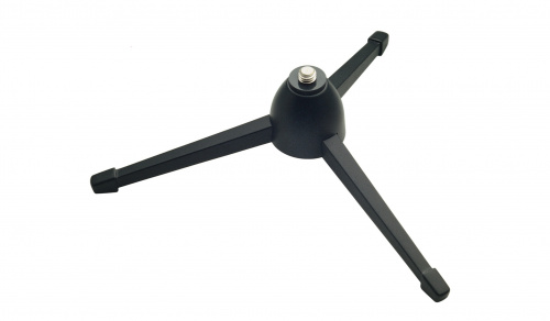 K&M 23105-300-55 настольная микрофонная стойка, складная, высота 70 мм, пластик, чёрная
