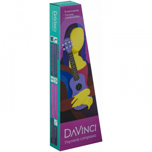 DAVINCI VINS-10IZA укулеле сопрано, пластик, цвет фиолетовый (виноград-изабелла) фото 5
