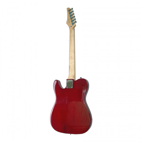REDHILL TLX300/TR эл.гитара, Telecaster, 1V/1T/3P, S-S, ясень/клен, цвет прозрачный красный фото 4