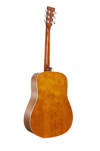 SX SD104G Гитара акустическая, корпус: липа, гриф: окуме, накладка грифа и нижний порожек: палисандр, колки: хромированное покрытие, цвет натуральный  фото 7