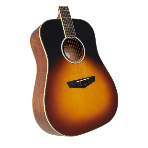 D'Angelico Excel Lexington Vintage Sunset электроакустическая гитара с чехлом, цвет санберст фото 2