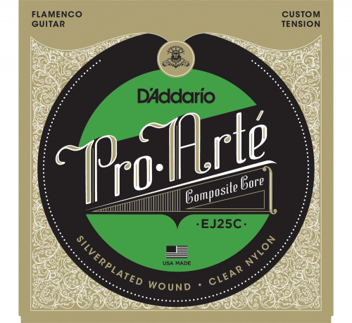 D'Addario EJ25C Flamenco- струны для кл. гитары (три первые струны Clear)