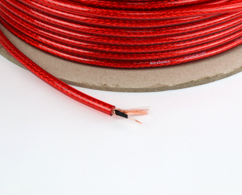 AuraSonics IC124CB-TRD инструментальный кабель 6мм, прозрачный красный, до 50 В фото 2