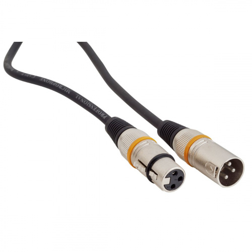 Rockcable RCL 30355 D7 Микрофонный кабель XLR(M) XLR( F) 5 м Металл. корп. фото 2
